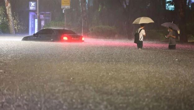 جنوبی کوریا کے دارالحکومت سیئول میں بارشوں کا 80 سالہ ریکارڈ ٹوٹ گیا