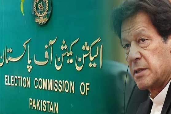 الیکشن کمیشن میں پیش نہ ہونے پر عمران خان کو نوٹس