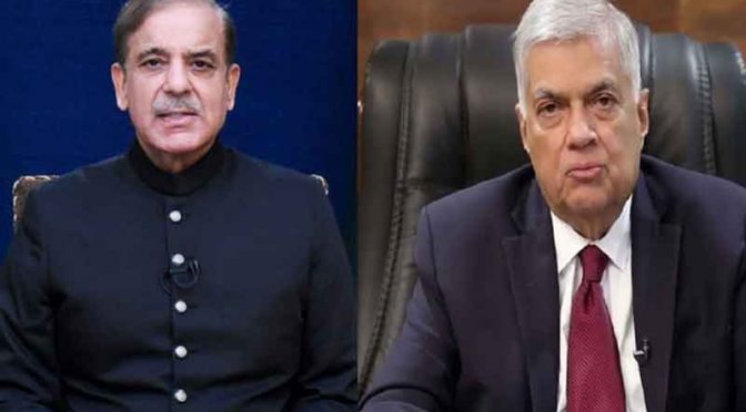 سیلاب سے تباہی، سری لنکن صدر کا شہباز شریف سے ٹیلیفونک رابطہ