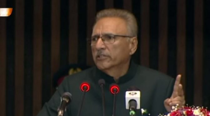 صدر مملکت کا سائفر سے متعلق خبروں کا نوٹس
