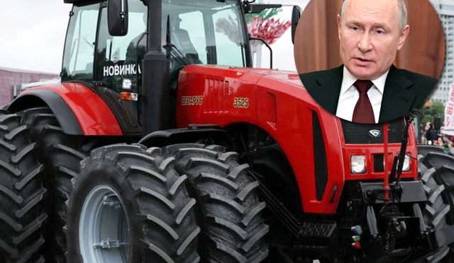 روسی صدر کو 70 ویں سالگرہ پر ٹریکٹر کا تحفہ