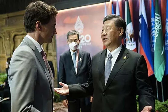چینی صدر کے کینیڈین وزیراعظم ٹروڈو سے بھری محفل میں گلے شکوے