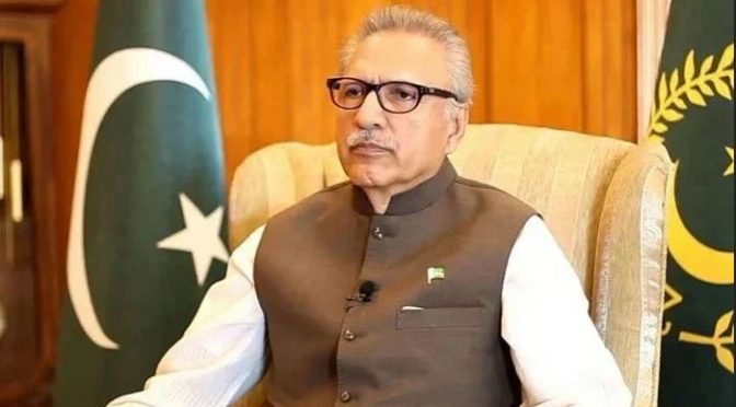 بنوں میں کامیاب آپریشن: صدر مملکت کی سکیورٹی فورسز کو مبارکباد