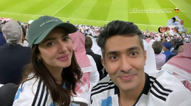 ماہرہ خان فیفا ورلڈ کپ کیلئے قطر پہنچ گئیں