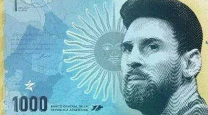 ارجنٹینا کا کرنسی نوٹ پر لیونل میسی کی تصویر چھاپنے پر غور