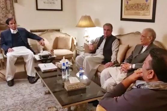 سیٹ ایڈجسٹمنٹ کے معاملہ پر پی ٹی آئی اور ق لیگ کا مشترکہ اجلاس