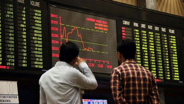 پاکستان سٹاک مارکیٹ میں مندی کا رجحان،  100 انڈیکس میں 738 پوائنٹس کی کمی