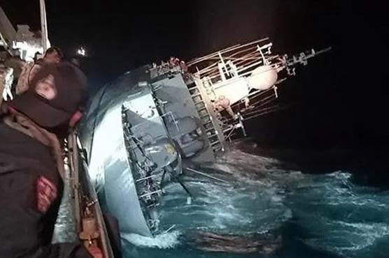 تھائی نیوی کا بحری جہاز ڈوبنے سے 31 اہلکار لاپتہ