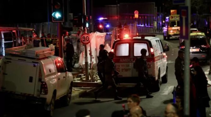مقبوضہ بیت المقدس میں یہودی عبادت گاہ پر حملہ،7 افراد ہلاک