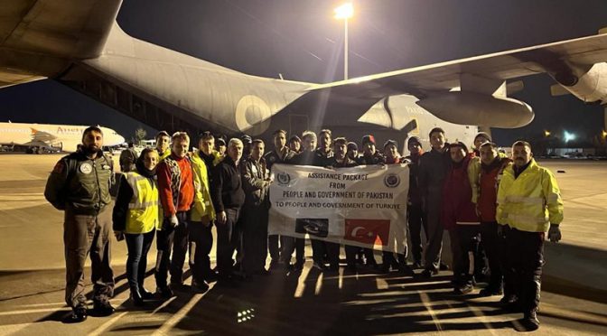 پاک فضائیہ کا دوسرا طیارہ امدادی سامان لے کر ترکیہ روانہ
