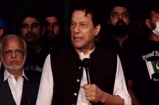 لندن بیٹھا بھگوڑا کہتا ہے پہلے عمران کو جیل ڈالو پھر آؤں گا: عمران خان