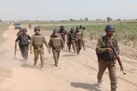 نیشنل سکیورٹی کونسل کے حکم پر کچے کے علاقے میں پولیس کا گرینڈ آپریشن جاری