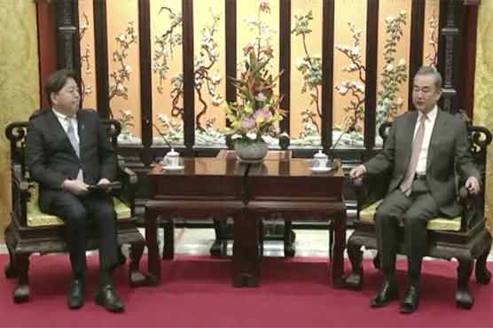 چین کے خارجہ امور کمیشن کے ڈائریکٹر کی جاپان کے وزیر خارجہ سے ملاقات