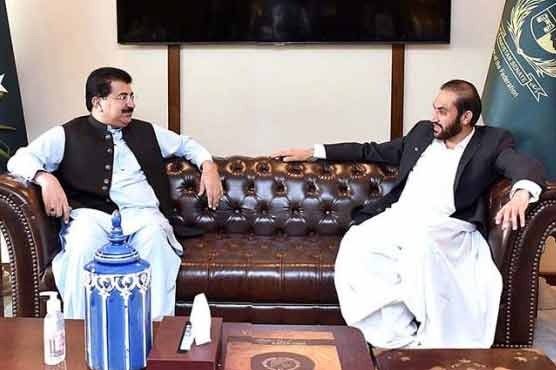 چیئرمین سینیٹ صادق سنجرانی سے وزیراعلیٰ بلوچستان عبدالقدوس بزنجو کی ملاقات