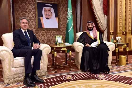 امریکی وزیر خارجہ کی سعودی ولی عہد سے ملاقات، دو طرفہ تعلقات اور تعاون پرتبادلہ خیال
