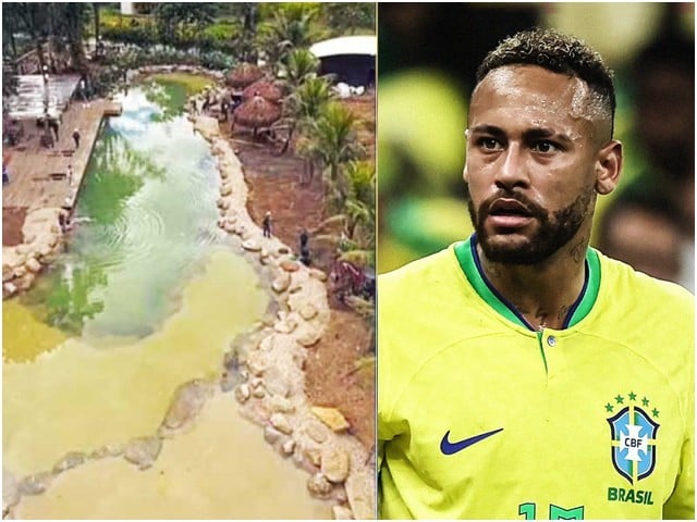 Neymar fined over 3m dollars for building artificial lake without