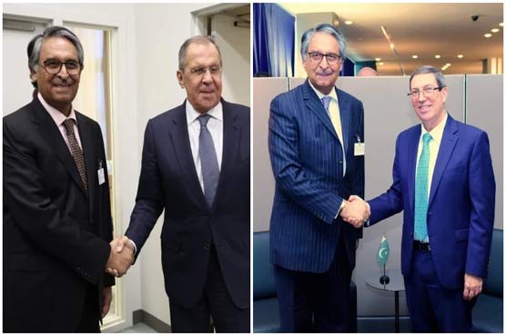 وزیر خارجہ کی روسی ہم منصب سمیت دیگر سے ملاقاتیں، تعلقات کو فروغ دینے پر اتفاق