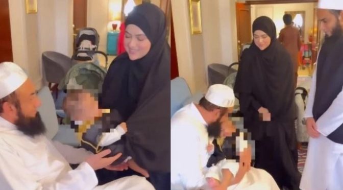 مولانا طارق جمیل کی ثناء خان کے ’طارق جمیل‘ سے دُبئی میں ملاقات