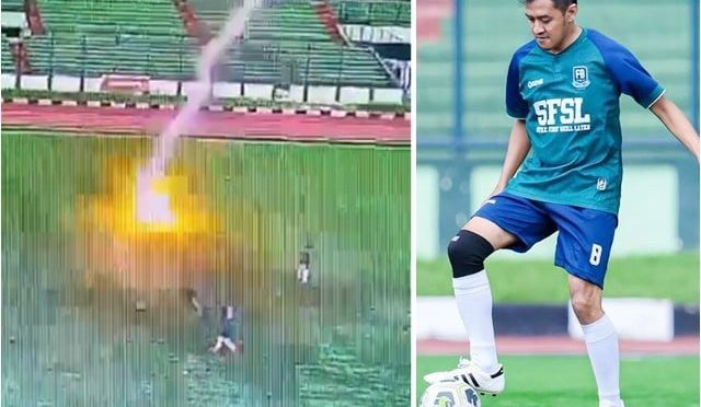 مقامی فٹبالر آسمانی بجلی گرنے سے ہلاک ہوگیا