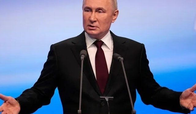 پوتن روس کے صدارتی انتخاب میں ریکارڈ 87.97 فیصد ووٹ کے ساتھ کامیاب