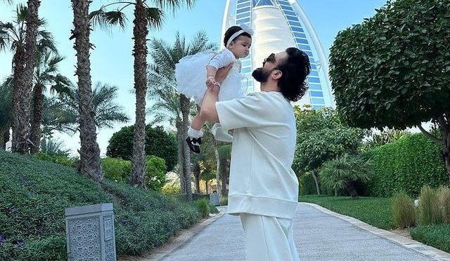 عاطف اسلم کی بیٹی پہلی بار منظرِ عام پر