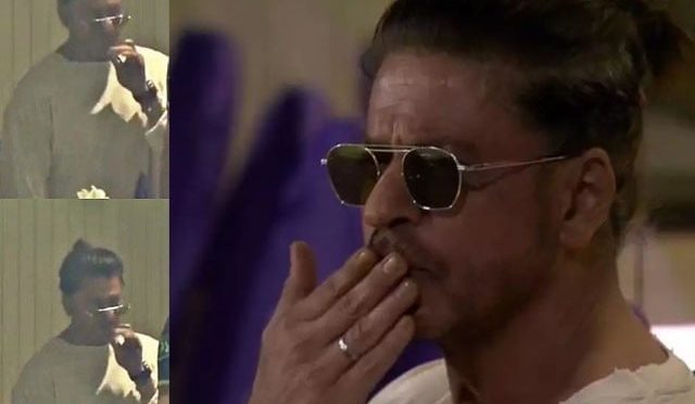 شاہ رخ خان کی IPL میں سگریٹ نوشی کرتے تصاویر وائرل