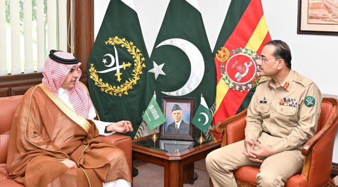 سعودی عرب کے معاون وزیر دفاع کی آرمی چیف سے ملاقات