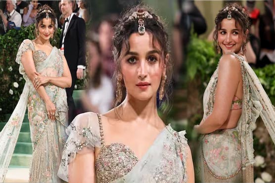 عالیہ بھٹ نے میٹ گالا کے کارپٹ پر حسن کے جلوے بکھیر دیئے