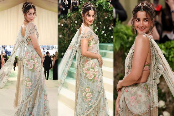 عالیہ بھٹ نے میٹ گالا کے کارپٹ پر حسن کے جلوے بکھیر دیئے
