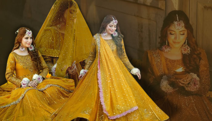 تصاویر، اداکارہ نیلم منیر کی مایوں کے جوڑے میں قاتلانہ ادائیں | Khabrain  Group Pakistan