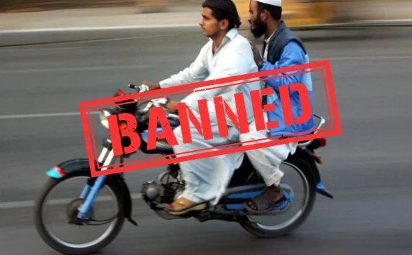 کراچی میں موٹرسائیکل کی ڈبل سواری پر دفعہ 144 کے تحت پابندی عائد