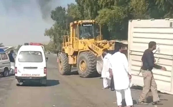 کنٹینر حادثہ: 10 جاں بحق،ہلاکتوں میں اضافے کا خدشہ ؟