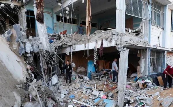 غزہ؛ اسرائیل کی اسکول پر بمباری، 48 فلسطینی شہید ہوگئے