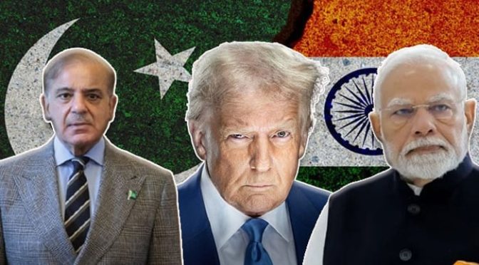پاک بھارت کشیدگی ایٹم بم تھا   جوہری جنگ کا خطرہ ہم نے ٹالا：ٹرمپ کا دعویٰ