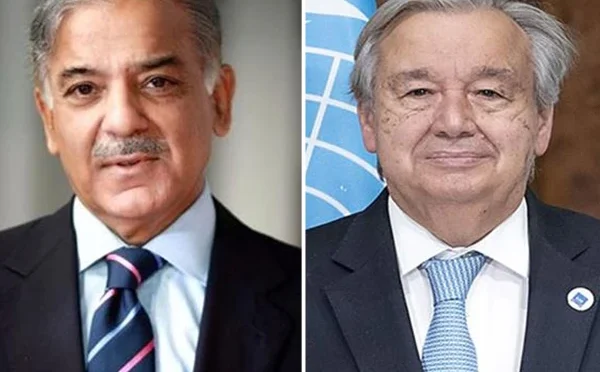 وزیراعظم اور سیکریٹری جنرل یو این او میں رابطہ، خطے کی سیکیورٹی صورتحال پر گفتگو