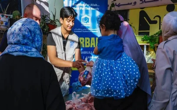 الخدمت کا غزہ مہاجرین کیلئے القدس اور مصر سمیت مختلف ممالک میں قربانی کا اہتمام