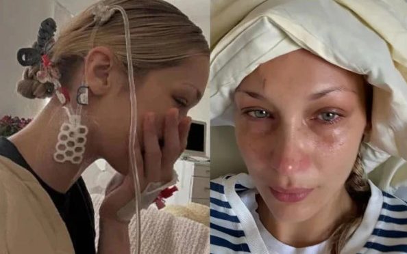 بیلا حدید کونسی بیماری میں مبتلا ہیں؟ اسپتال سے تصاویر شیئر کردیں