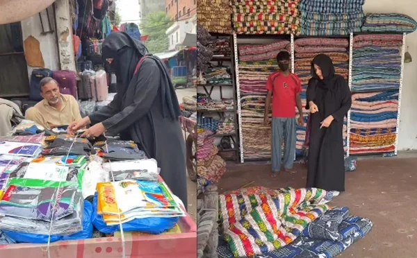 حدیقہ کیانی سیلاب متاثرین کی مدد کیلیے پیش پیش، برقعہ پہن کر خریداری کی، ویڈیو وائرل