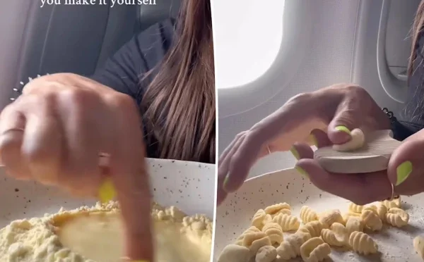 طیارے میں سیٹ پر ہی خود کیلئے کھانا تیار کرنے والی خاتون مسافر وائرل