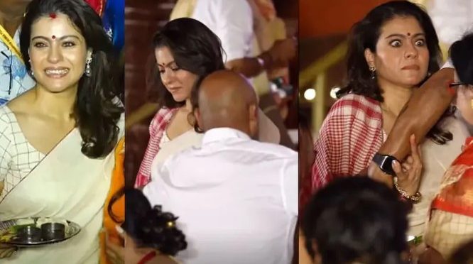 کاجول مذہبی تقریب کے دوران ہراسانی کا شکار، ویڈیو وائرل