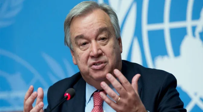 غزہ میں اسرائیلی کارروائیاں ناقابل قبول ہیں، انتونیو گوتریس