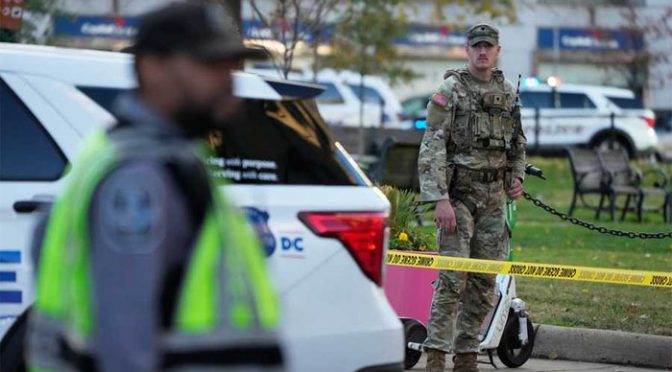 واشنگٹن میں وائٹ ہاوس کے قریب فائرنگ ،نیشنل گارڈکے 2 اہلکاروں کو گولی لگی