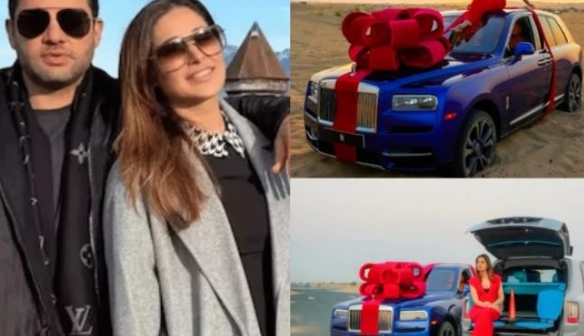 نرگس فخری کو سالگرہ پر شوہر کی جانب سے قیمتی رولز روئس کا تحفہ