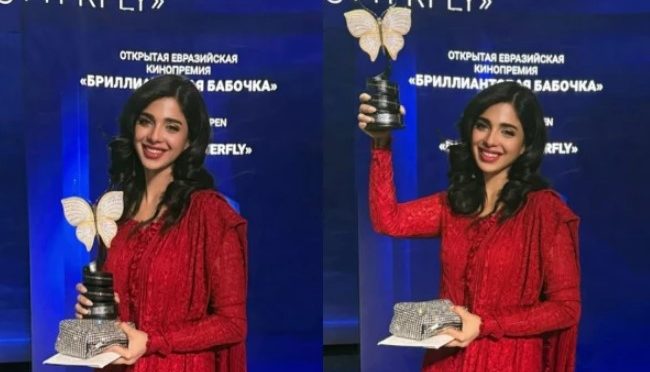 ماسکو ایوارڈ تقریب میں سونیا حسین نے سب کو پیچھے چھوڑ دیا