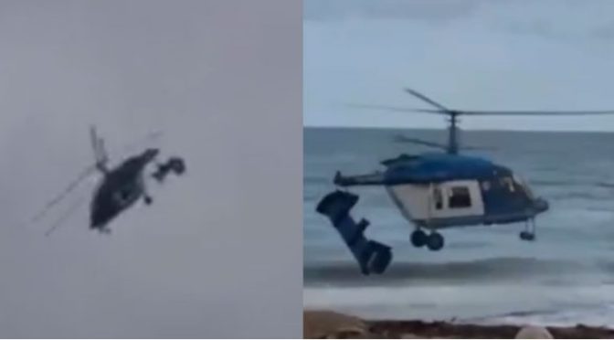 روس میں ہیلی کاپٹر تباہ ہونے سے پہلے دو حصوں میں ٹوٹ گیا، 5 افراد ہلاک