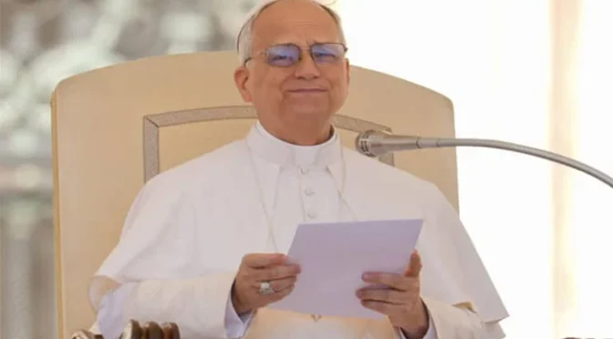 پوپ لیو کا اسرائیل فلسطین تنازع کے دو ریاستی حل پر زور