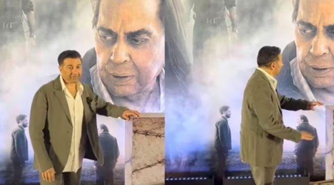 سنی دیول والد کا پوسٹر دیکھ کر جذباتی ہوگئے