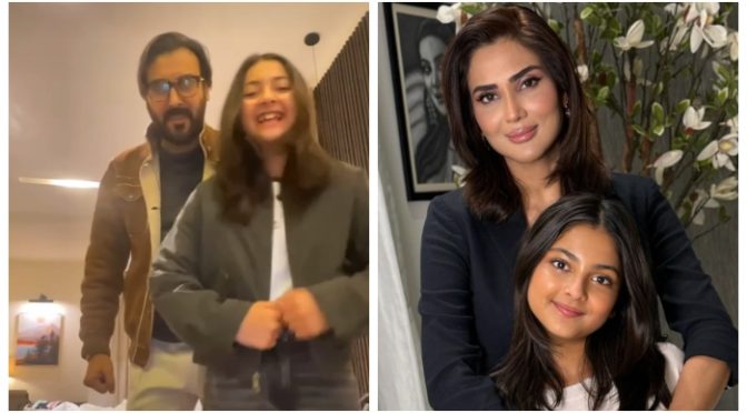 فضا علی کا سابق شوہر کی دوسری شادی پر نیک تمناؤں کا اظہار، بیٹی کی ویڈیو شیئر کردی