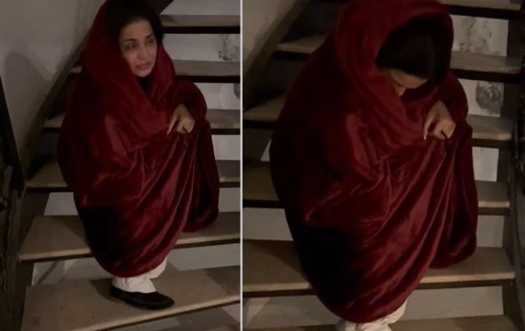 فلم اسٹار میرا سیڑھیوں سے گر کر زخمی، ویڈیو سامنے آگئی