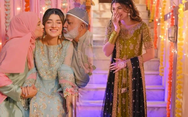 نوجوان اداکارہ کی ہلدی، ڈھولکی کی تقریبات کی تصاویر اور ویڈیوز وائرل